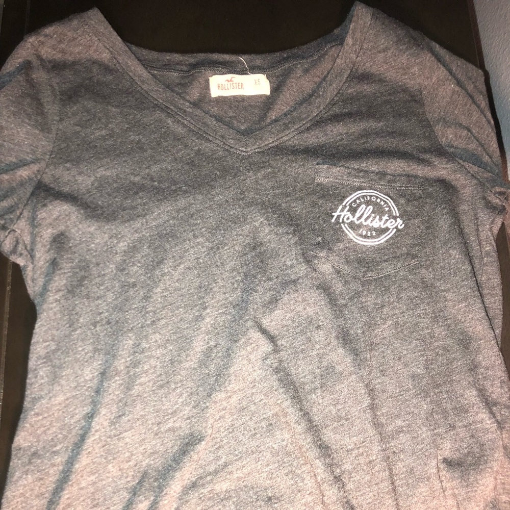 Hollister Short Sleeve Grey Shirt